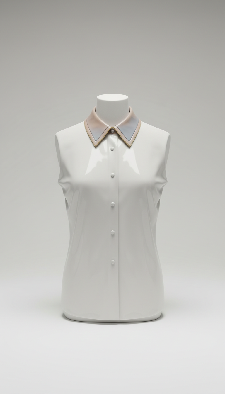 Porcelain Double-Collar Shirt